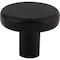 Elements 1-1/4" Diameter Matte Black Gibson Cabinet Knob 105MB - alternate 1